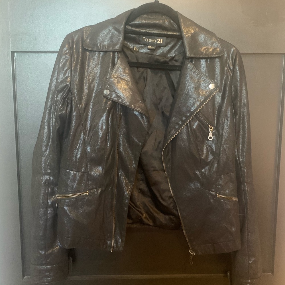Forever 21 Black Shimmery Jacket
